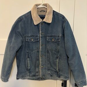 Sonoma Sherpa Denim Jean Jacket Size Medium